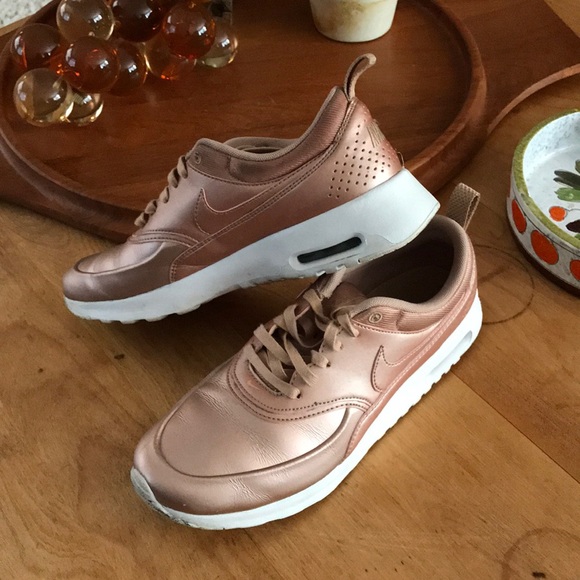 Nike Shoes - Rose Gold Nike Sneakers